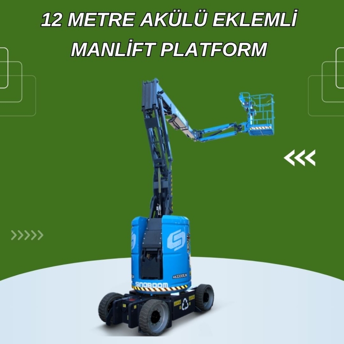 12 Metre Akülü Eklemli Manlift Platform