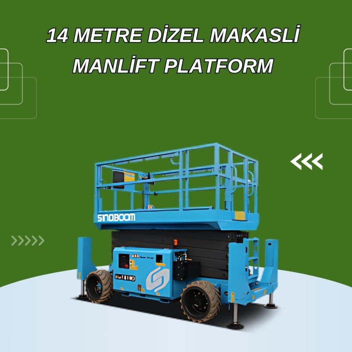 14 Metre Dizel Makaslı Manlift Platform