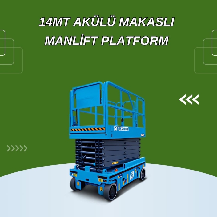 14mt Akülü Makaslı Manlift Platform