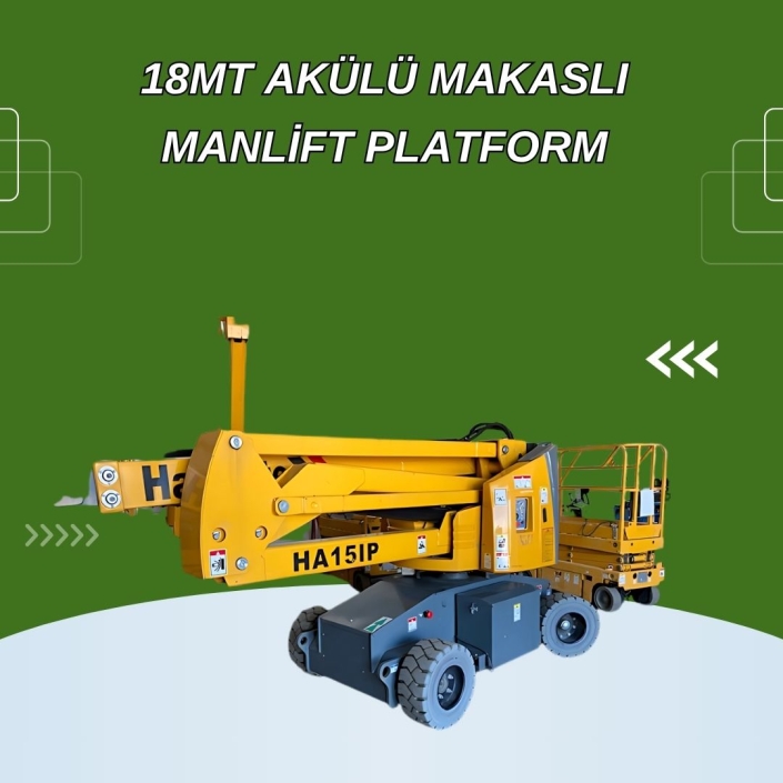18MT Akülü Makaslı Manlift Platform